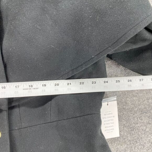 New Eloquii Jacket Women 18/20 Plus Black Crew Neck Long Sleeve Lined Button - Picture 9 of 11